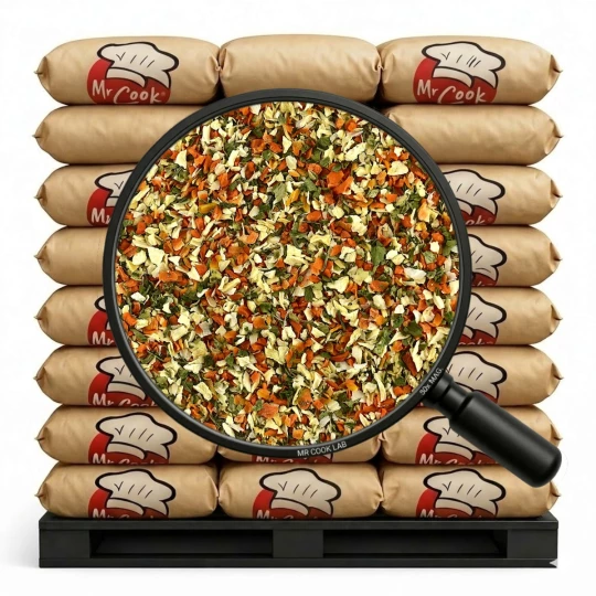 Getrocknetes Gemüse Granulat 1-4mm (5 Zutaten) Basic Line - Lose