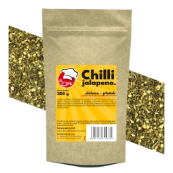 Chili Jalapeno Grün Geschnitten - Premium Line 200g Doypack