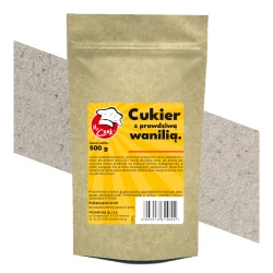 Vanillezucker (mit Vanillepulver) - Premium Line 500g Doypack