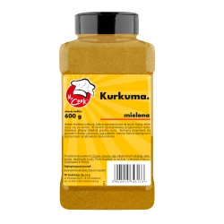 Kurkumawurzel Gemahlen - Premium Line 600g Słoik PET