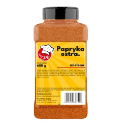 Paprika Scharf Gemahlen - Premium Line 650g Słoik PET