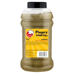 Pfeffer Schwarz Gemahlen - Premium Line 1kg Słoik PET