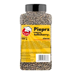 Pfeffer Schwarz Tellicherry Ganz - Premium Line 550g Słoik PET