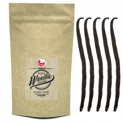 Vanilla Bourbon Schoten Madagaskar 14-16 cm - Premium Line 5szt Doypack