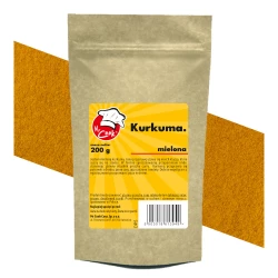 Kurkumawurzel Gemahlen - Premium Line 200g Doypack