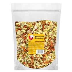 Getrocknetes Gemüse Würfel (7 Zutaten) - Premium Line 1kg Doypack