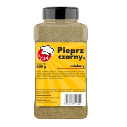 Pfeffer Schwarz Gemahlen - Premium Line 600g Słoik PET