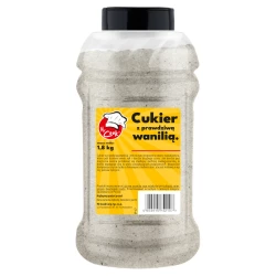 Vanillezucker (mit Vanillepulver) - Premium Line 1.8kg Słoik PET