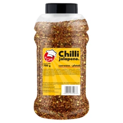 Chili Jalapeno Rot Geschnitten - Premium Line 750g Słoik PET